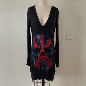 Philipp Plein UK Skull Black Knit Dress S